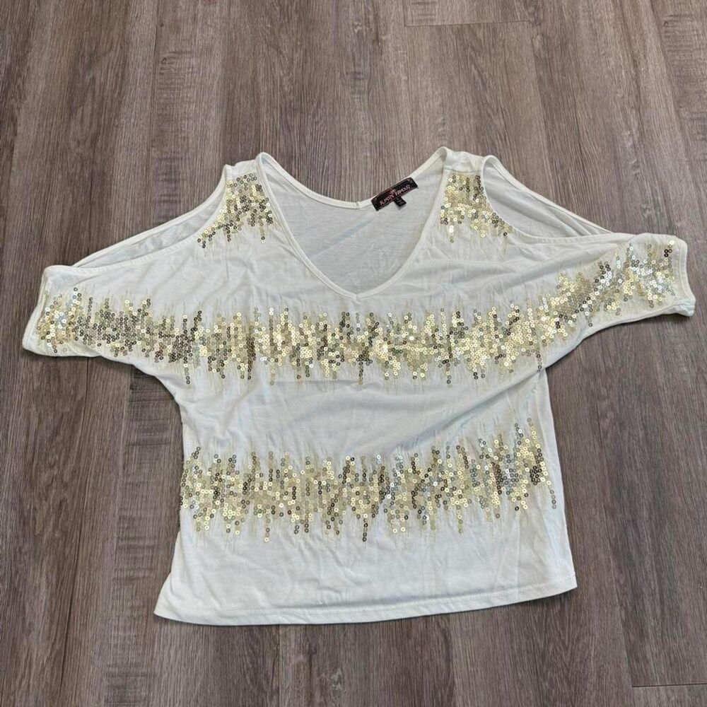 Almost-famous sequin top